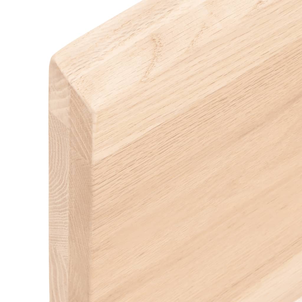 vidaXL Estante de pared madera maciza roble sin tratar 40x40x(2-4) cm