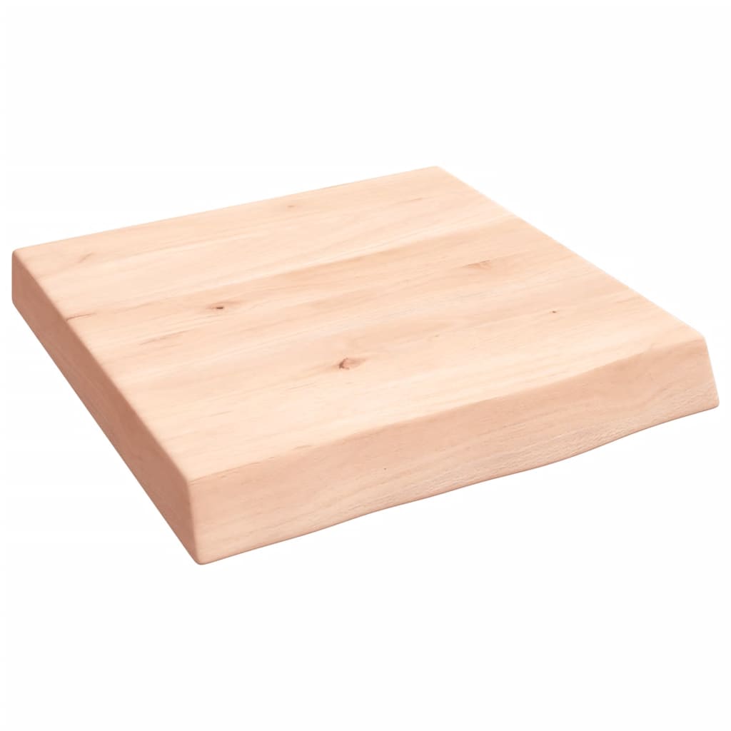 vidaXL Estante de pared madera maciza roble sin tratar 40x40x(2-6) cm