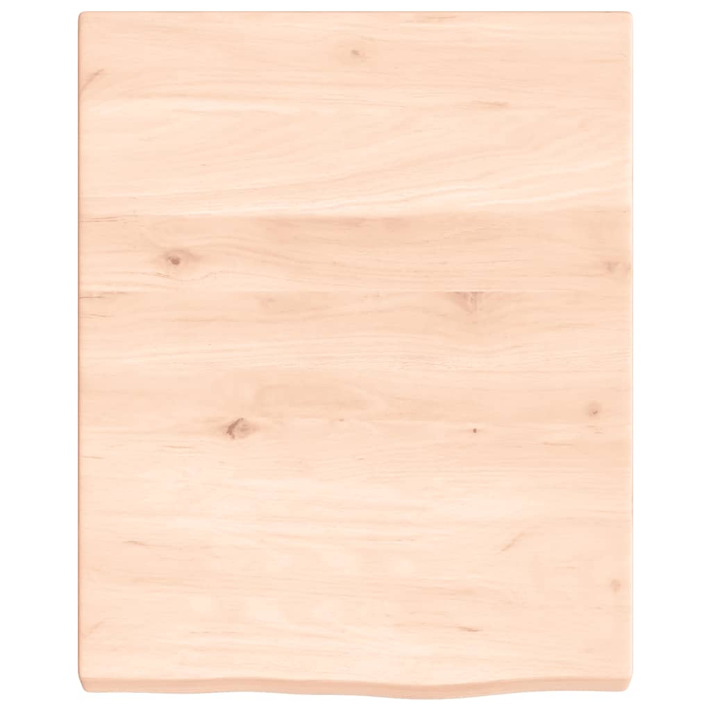 vidaXL Estante de pared madera maciza roble sin tratar 40x50x(2-4) cm