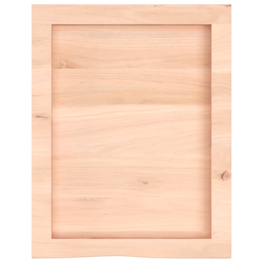 vidaXL Estante de pared madera maciza roble sin tratar 40x50x(2-4) cm