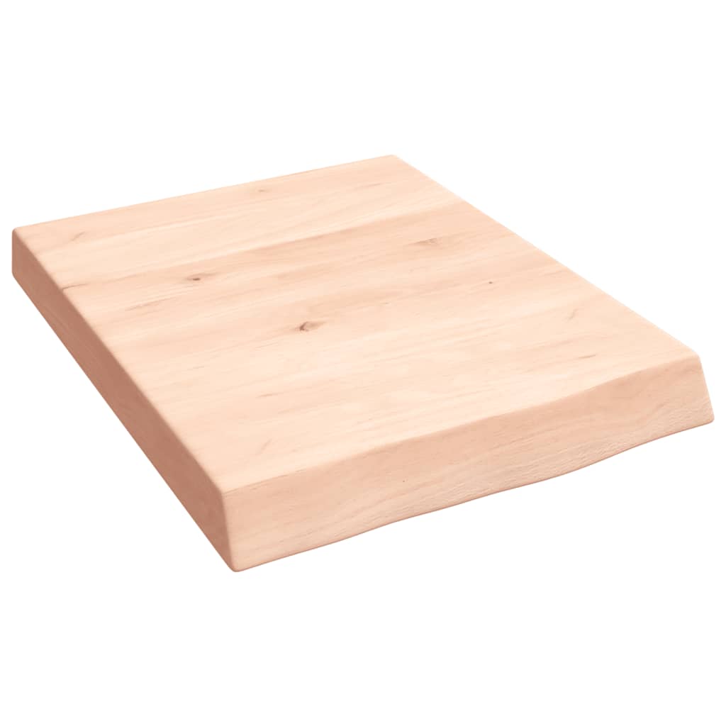 vidaXL Estante de pared madera maciza roble sin tratar 40x50x(2-6) cm