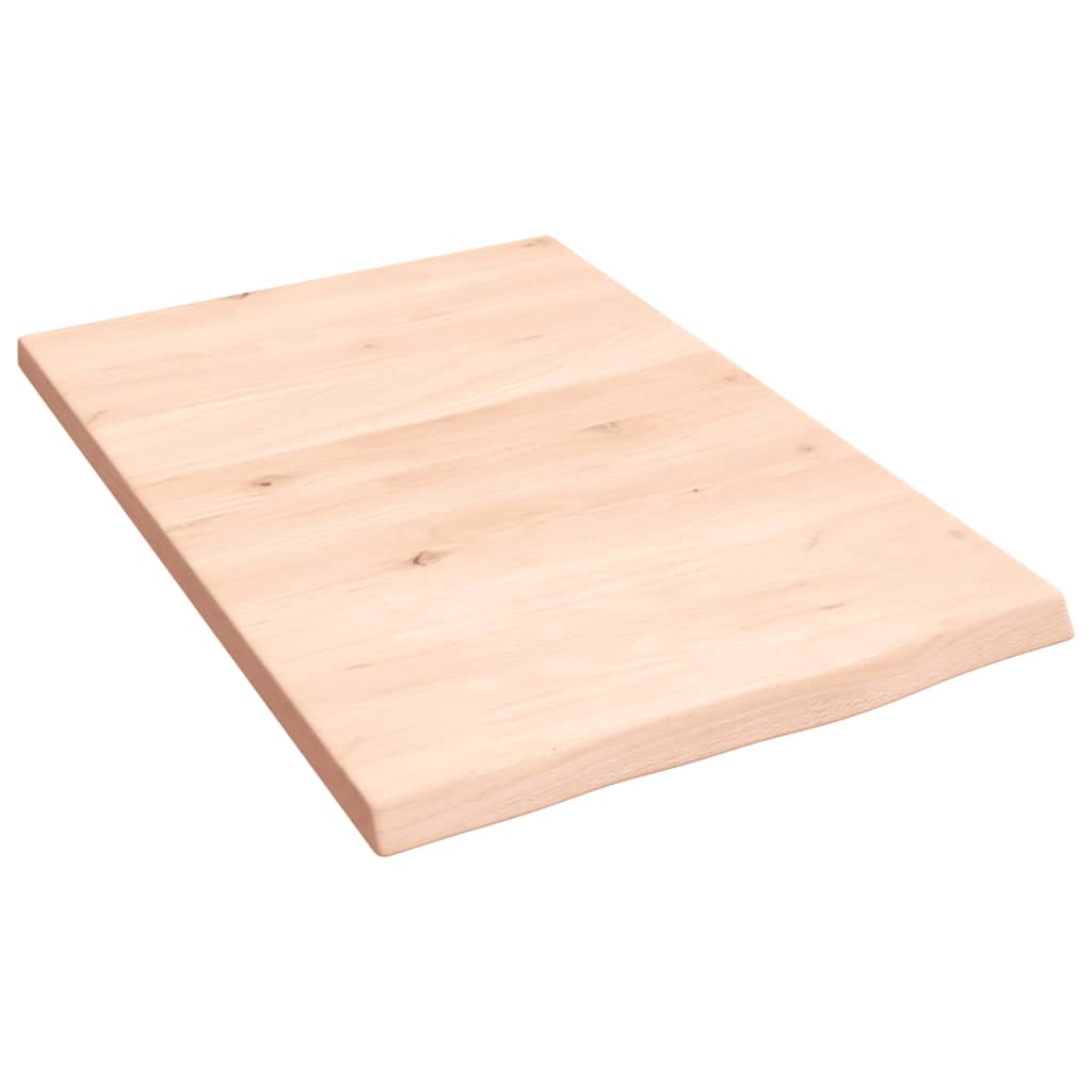 vidaXL Estante de pared madera maciza de roble sin tratar 40x60x2 cm