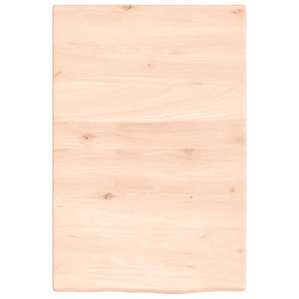 vidaXL Estante de pared madera maciza de roble sin tratar 40x60x2 cm