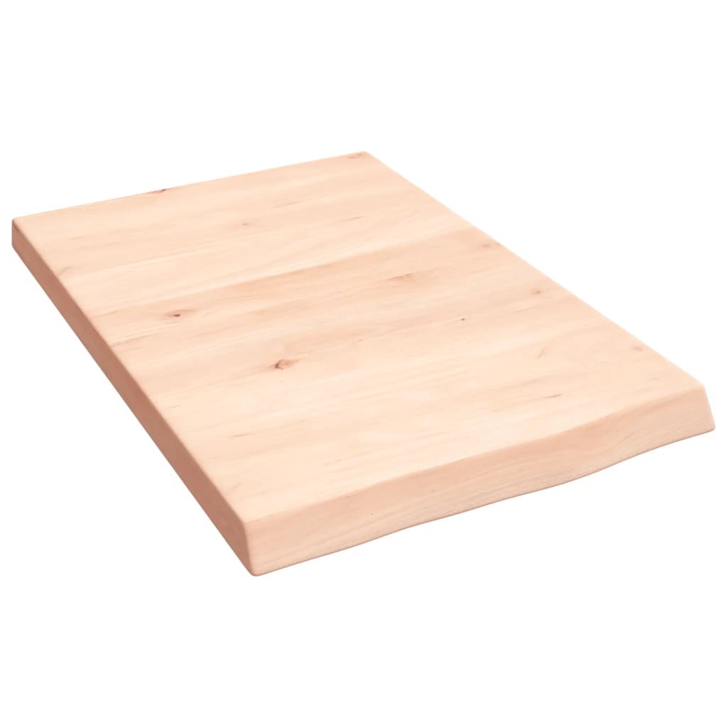 vidaXL Estante de pared madera maciza roble sin tratar 40x60x(2-4) cm