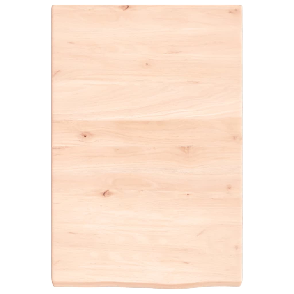 vidaXL Estante de pared madera maciza roble sin tratar 40x60x(2-4) cm