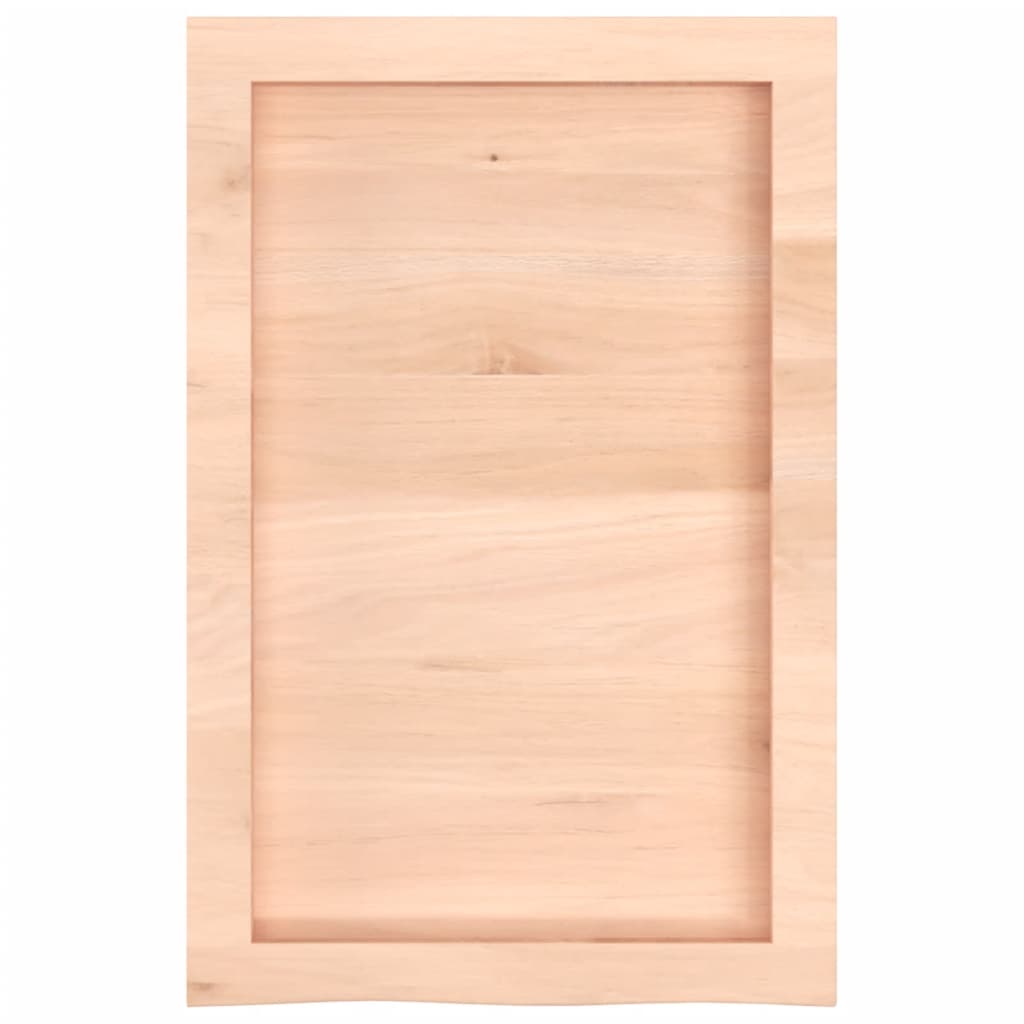 vidaXL Estante de pared madera maciza roble sin tratar 40x60x(2-4) cm