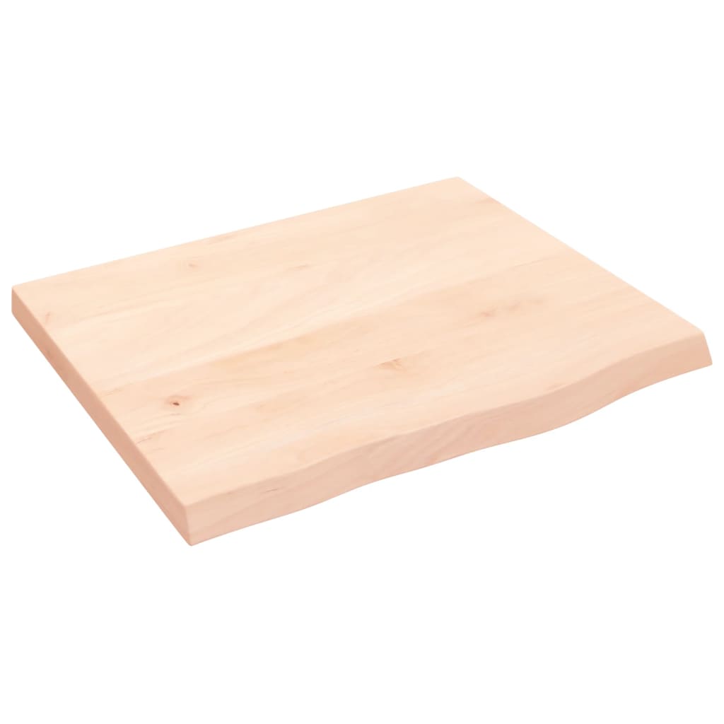 vidaXL Estante de pared madera maciza roble sin tratar 60x50x(2-4) cm