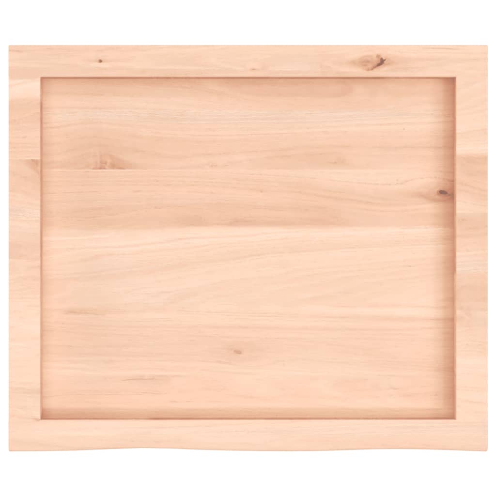 vidaXL Estante de pared madera maciza roble sin tratar 60x50x(2-4) cm