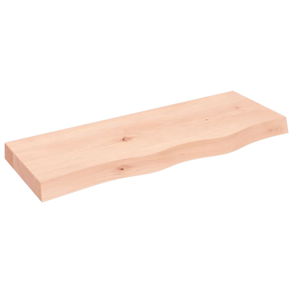 vidaXL Estante de pared madera maciza roble sin tratar 80x30x(2-6) cm