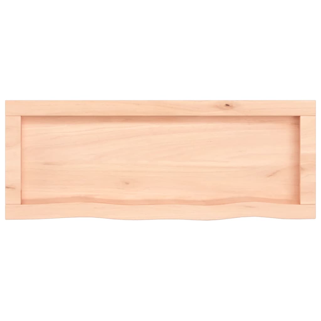 vidaXL Estante de pared madera maciza roble sin tratar 80x30x(2-6) cm