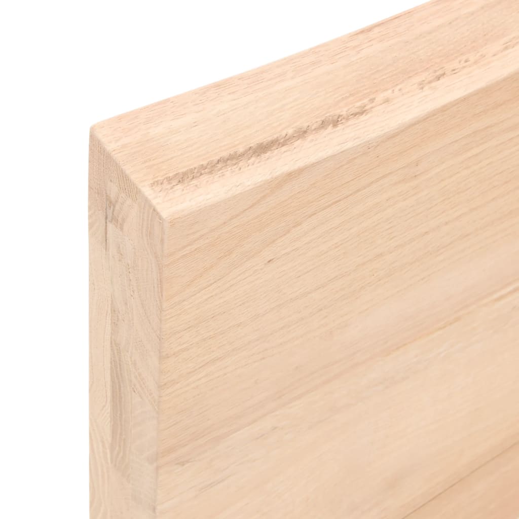 vidaXL Estante de pared madera maciza roble sin tratar 80x30x(2-6) cm