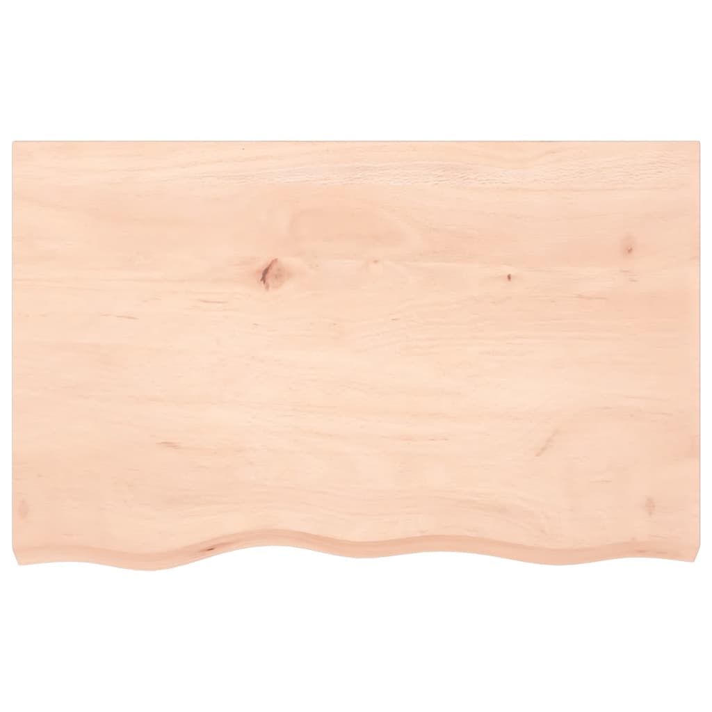 vidaXL Estante de pared madera maciza roble sin tratar 80x50x(2-6) cm