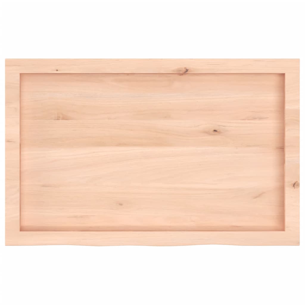 vidaXL Estante de pared madera maciza roble sin tratar 80x50x(2-6) cm