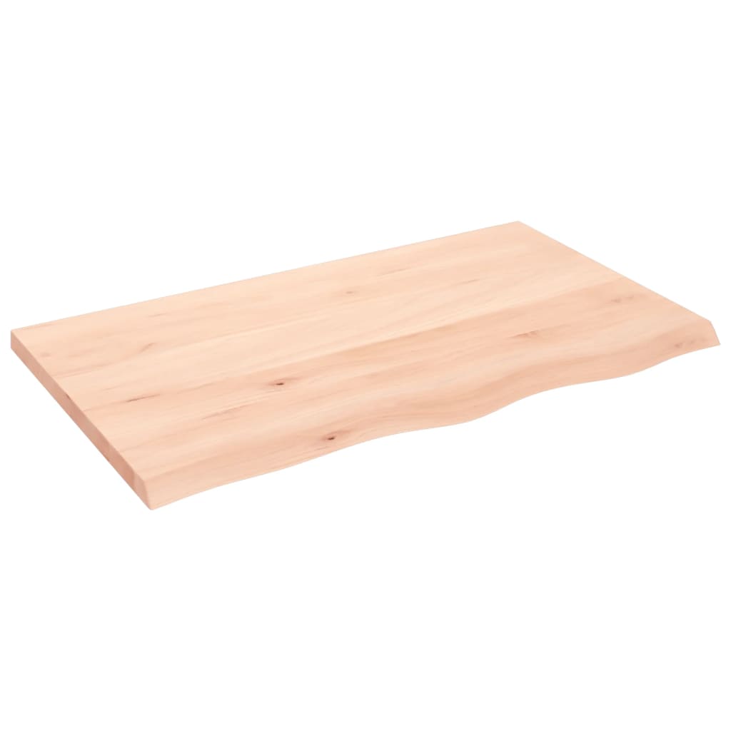 vidaXL Estante de pared madera maciza roble sin tratar 100x60x(2-4) cm