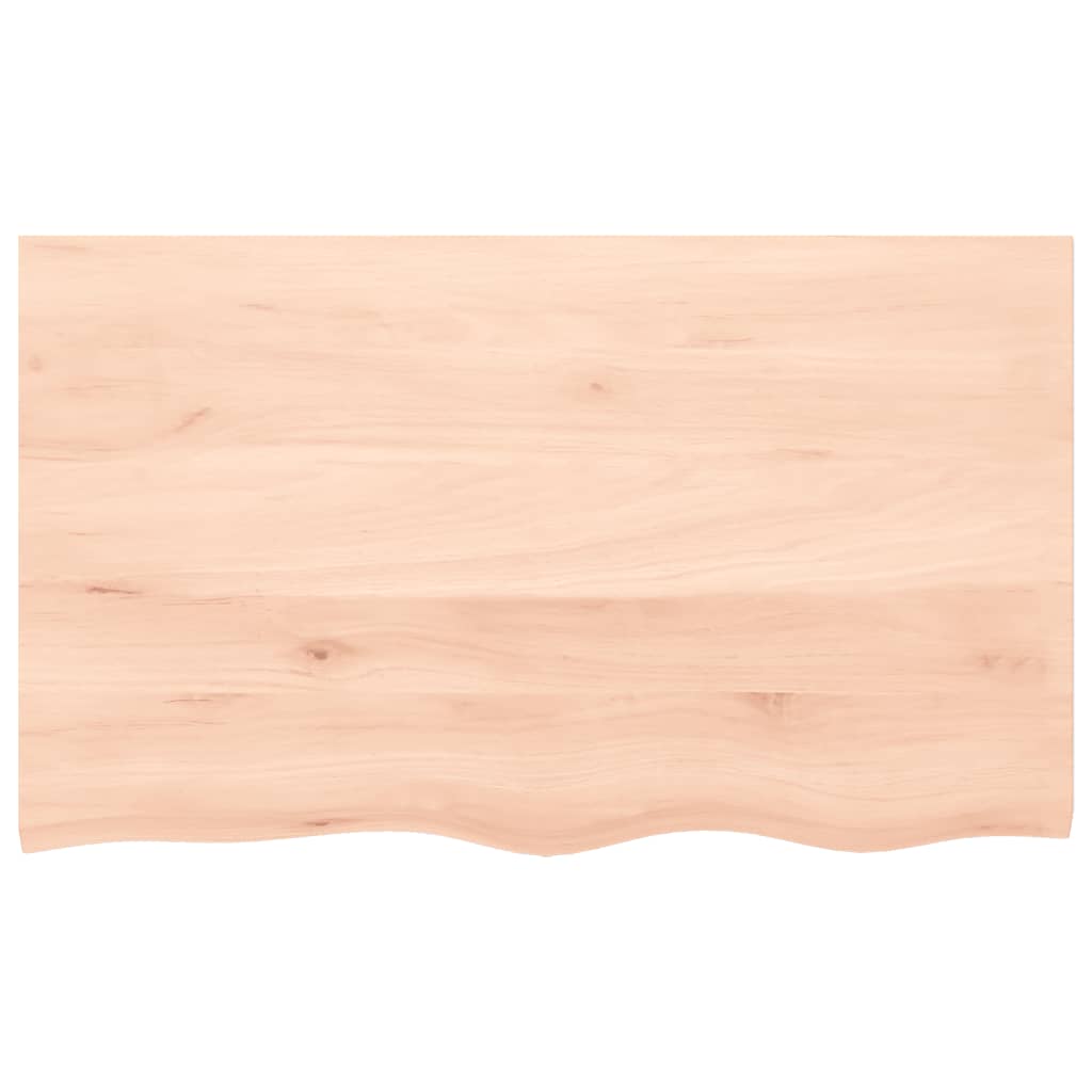 vidaXL Estante de pared madera maciza roble sin tratar 100x60x(2-4) cm