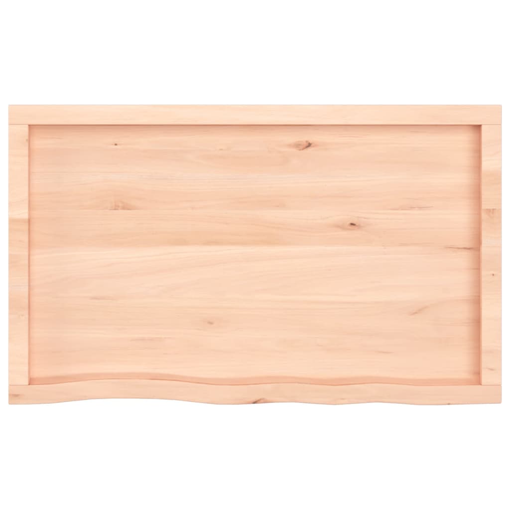 vidaXL Estante de pared madera maciza roble sin tratar 100x60x(2-4) cm