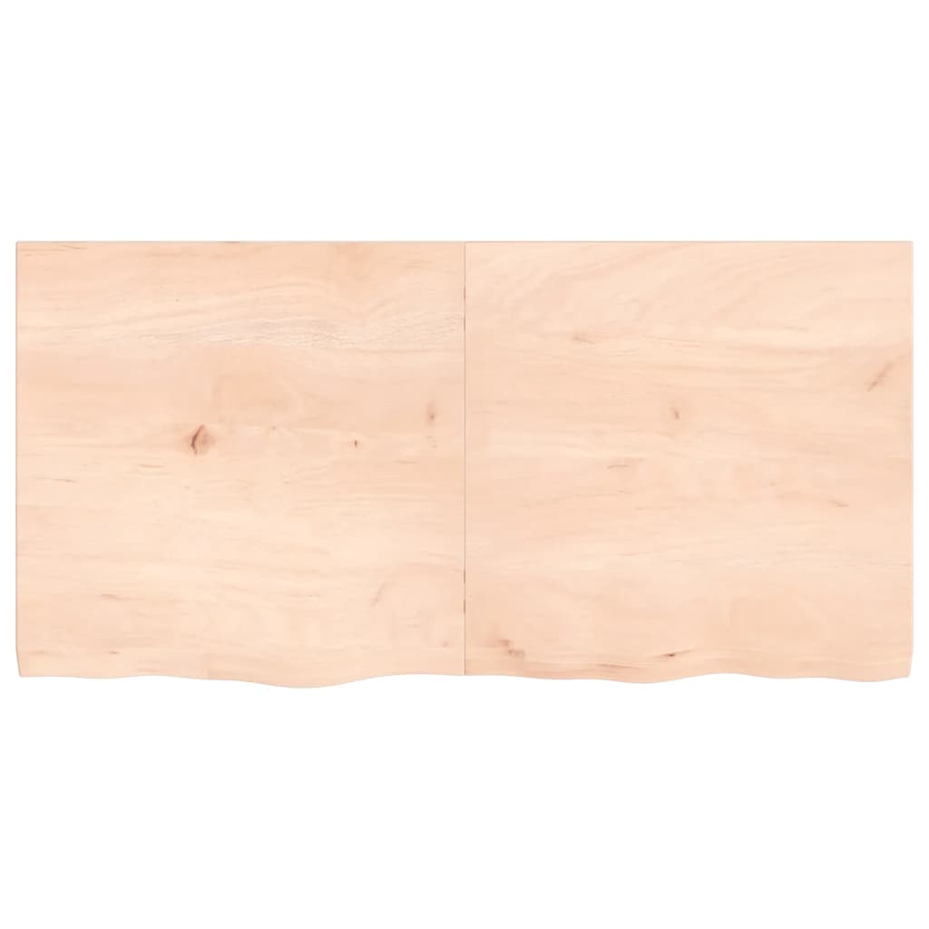 vidaXL Estante de pared madera maciza roble sin tratar 120x60x(2-4) cm