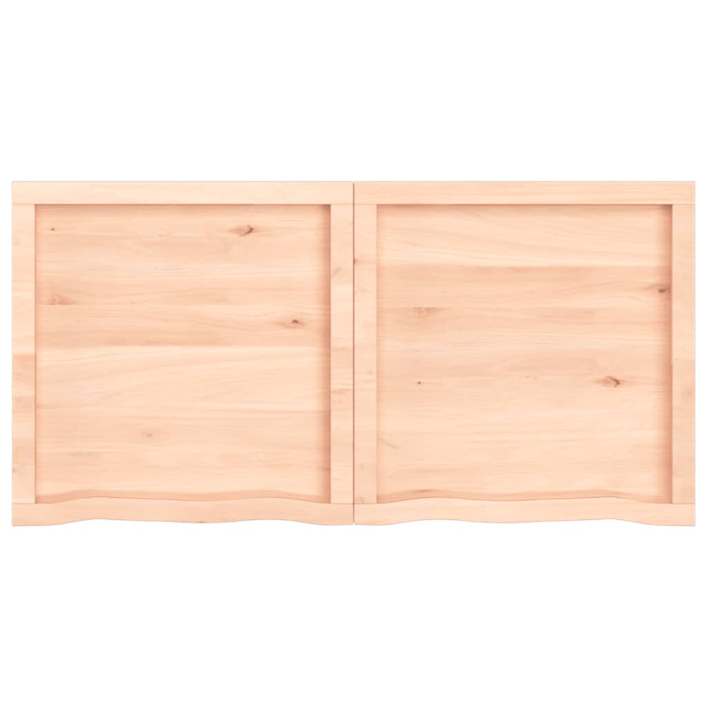 vidaXL Estante de pared madera maciza roble sin tratar 120x60x(2-6) cm