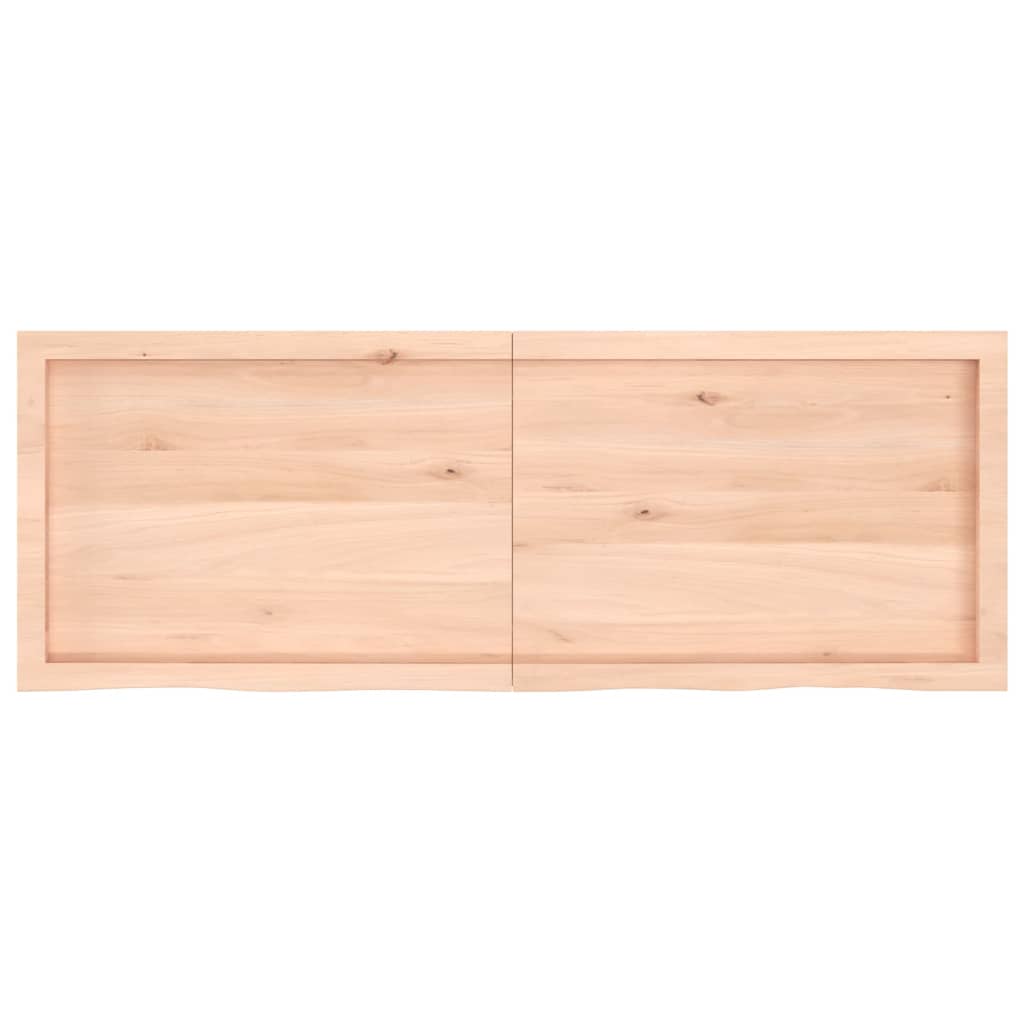 vidaXL Estante de pared madera maciza roble sin tratar 140x50x(2-6) cm