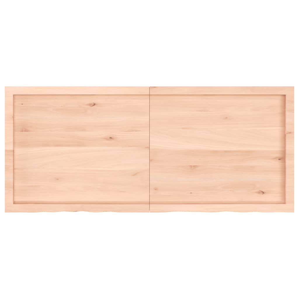 vidaXL Estante de pared madera maciza roble sin tratar 140x60x(2-6) cm