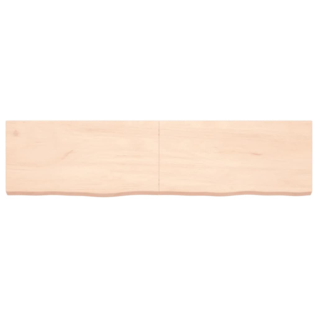 vidaXL Estante de pared madera maciza roble sin tratar 160x40x(2-6) cm