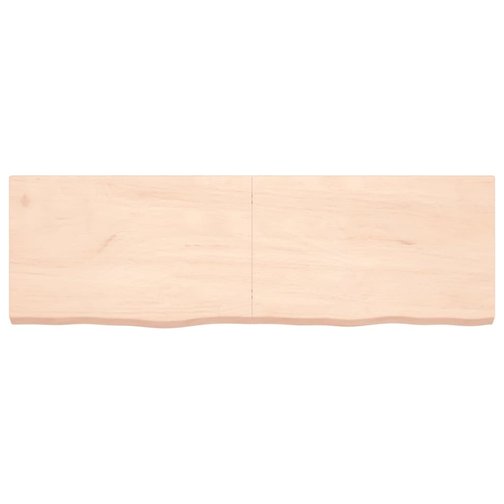 vidaXL Estante de pared madera maciza roble sin tratar 160x50x(2-6) cm