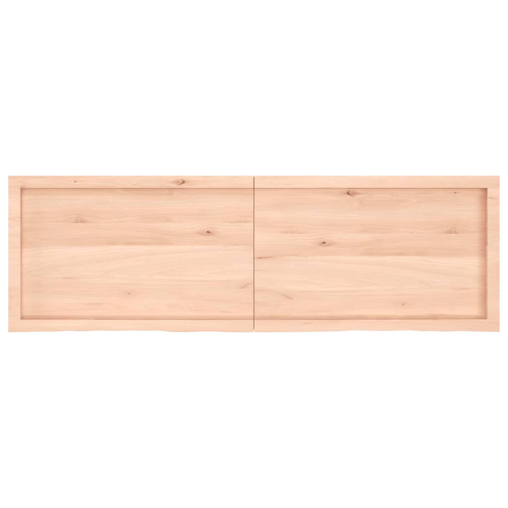 vidaXL Estante de pared madera maciza roble sin tratar 160x50x(2-6) cm