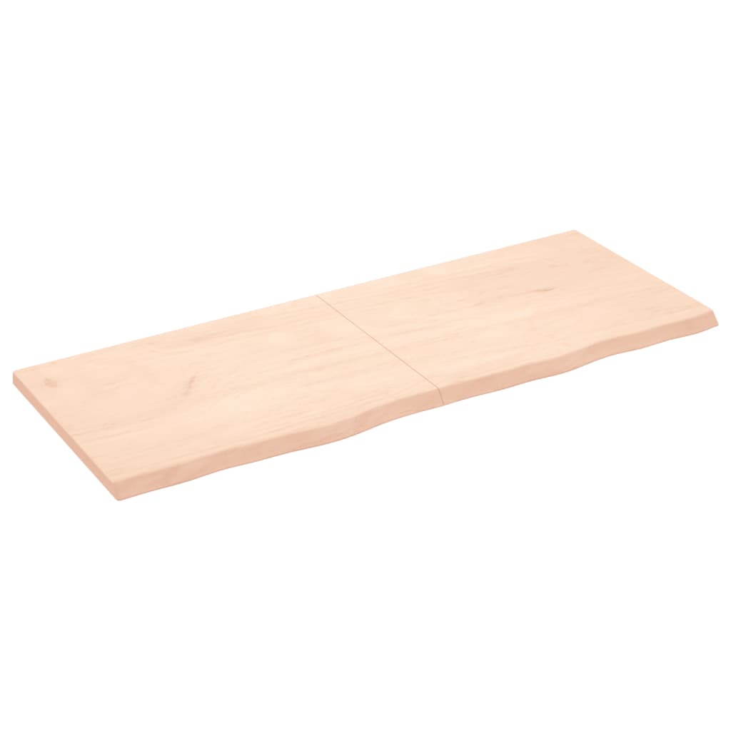 vidaXL Estante de pared madera maciza roble sin tratar 160x60x(2-4) cm