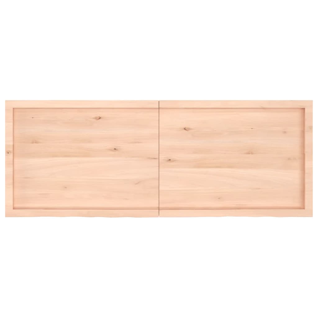 vidaXL Estante de pared madera maciza roble sin tratar 160x60x(2-4) cm