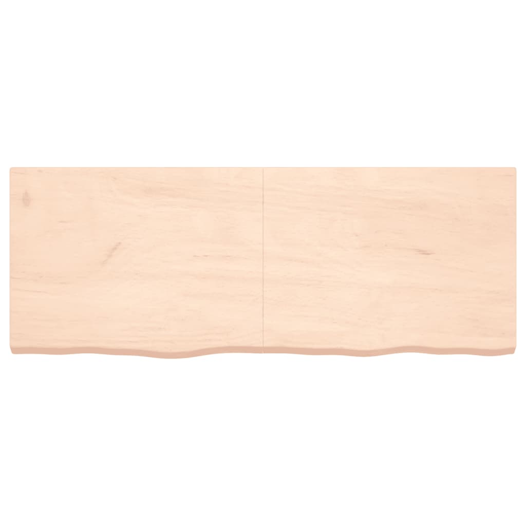 vidaXL Estante de pared madera maciza roble sin tratar 160x60x(2-6) cm