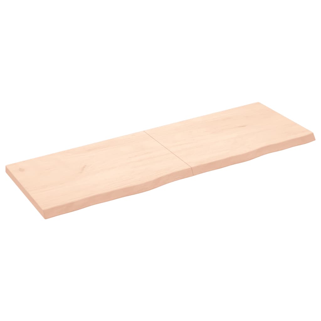 vidaXL Estante de pared madera maciza roble sin tratar 180x60x(2-6) cm