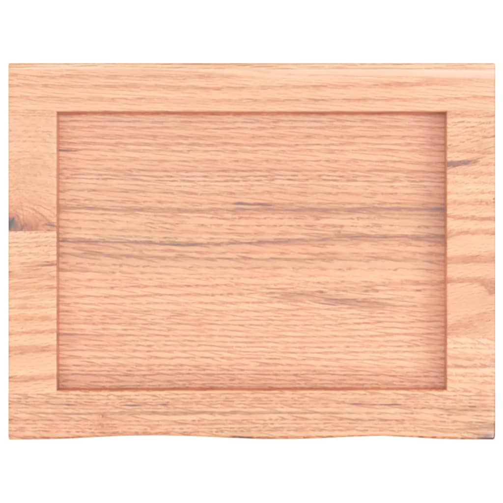 vidaXL Estante pared madera roble tratada marrón claro 40x30x(2-6) cm