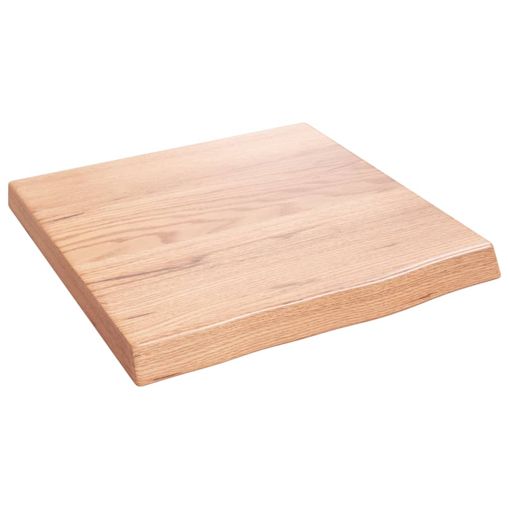 vidaXL Estante pared madera roble tratada marrón claro 40x40x(2-4) cm