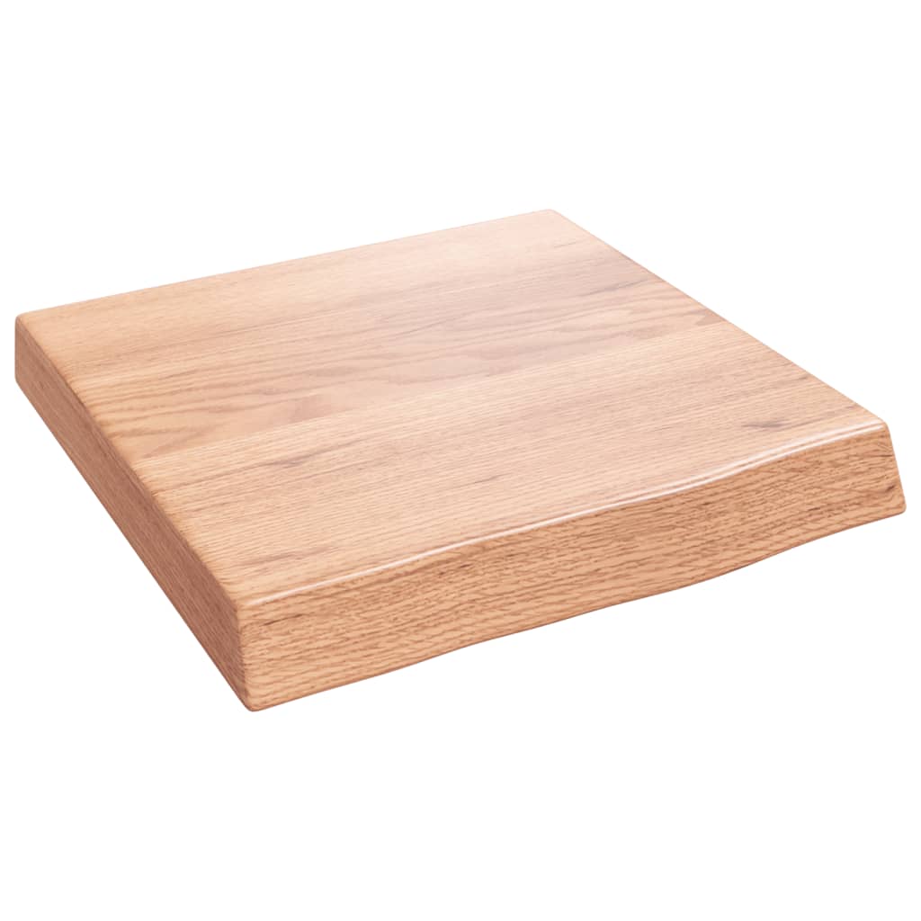 vidaXL Estante pared madera roble tratada marrón claro 40x40x(2-6) cm