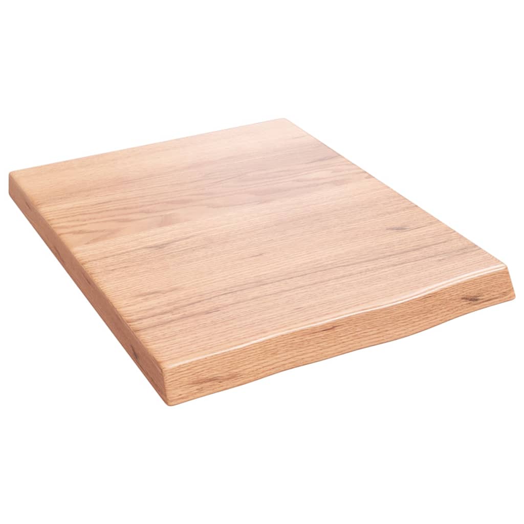 vidaXL Estante pared madera roble tratada marrón claro 40x50x(2-4) cm