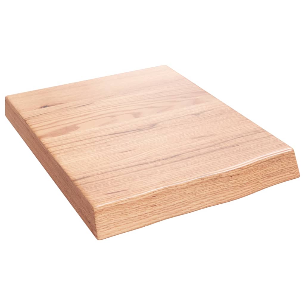 vidaXL Estante pared madera roble tratada marrón claro 40x50x(2-6) cm