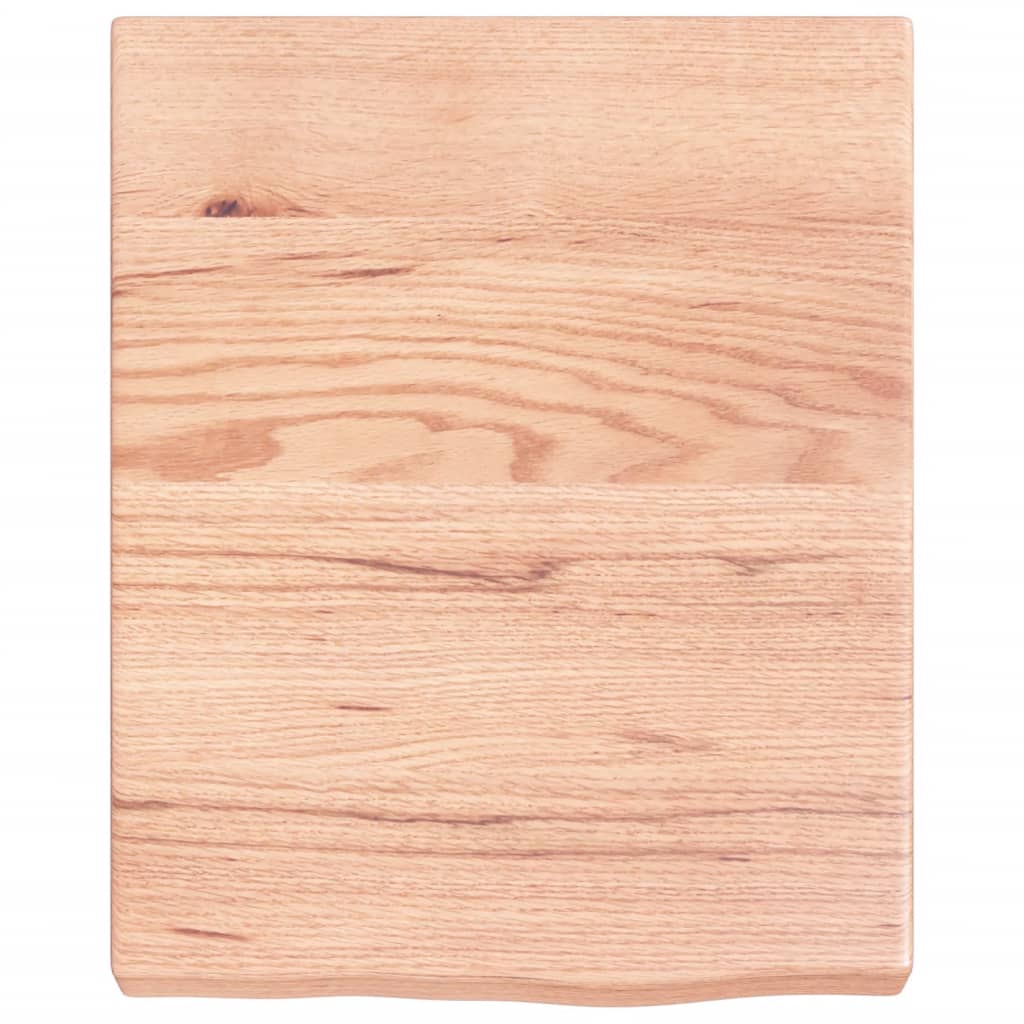 vidaXL Estante pared madera roble tratada marrón claro 40x50x(2-6) cm