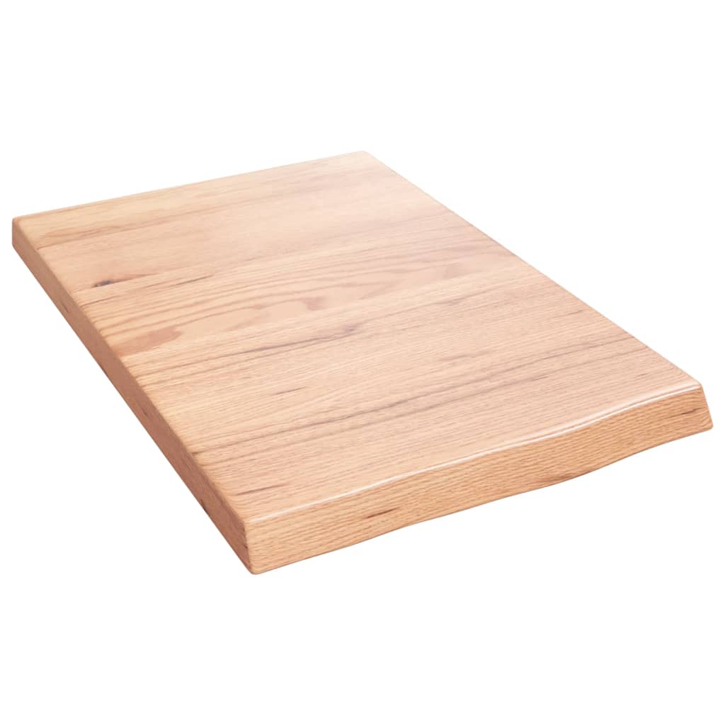 vidaXL Estante pared madera roble tratada marrón claro 40x60x(2-4) cm