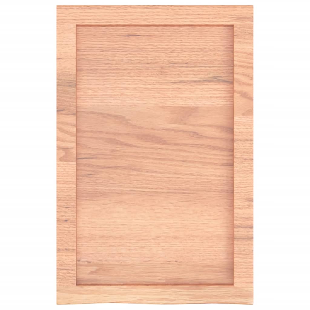 vidaXL Estante pared madera roble tratada marrón claro 40x60x(2-4) cm