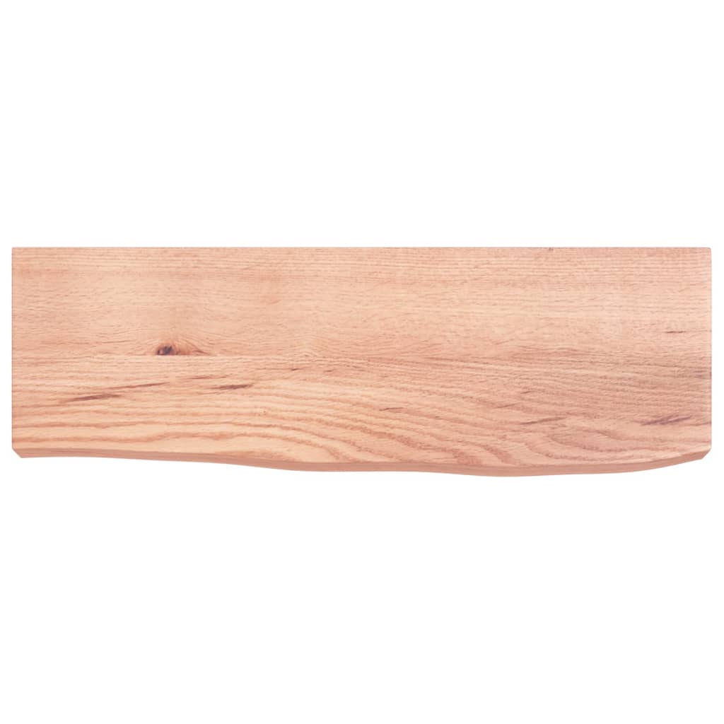 vidaXL Estante de pared madera de roble tratada marrón claro 60x20x6cm