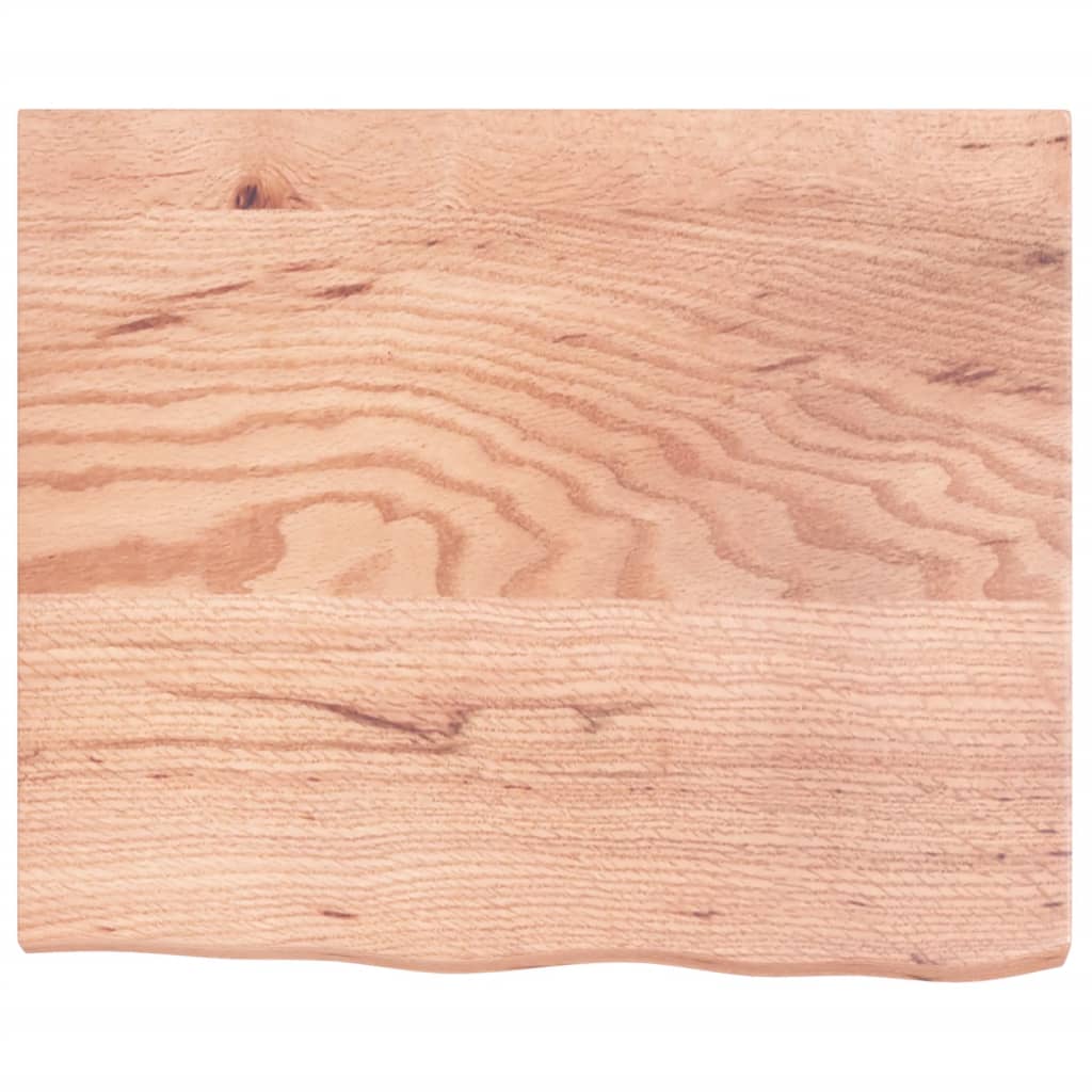 vidaXL Estante pared madera roble tratada marrón claro 60x50x(2-4) cm