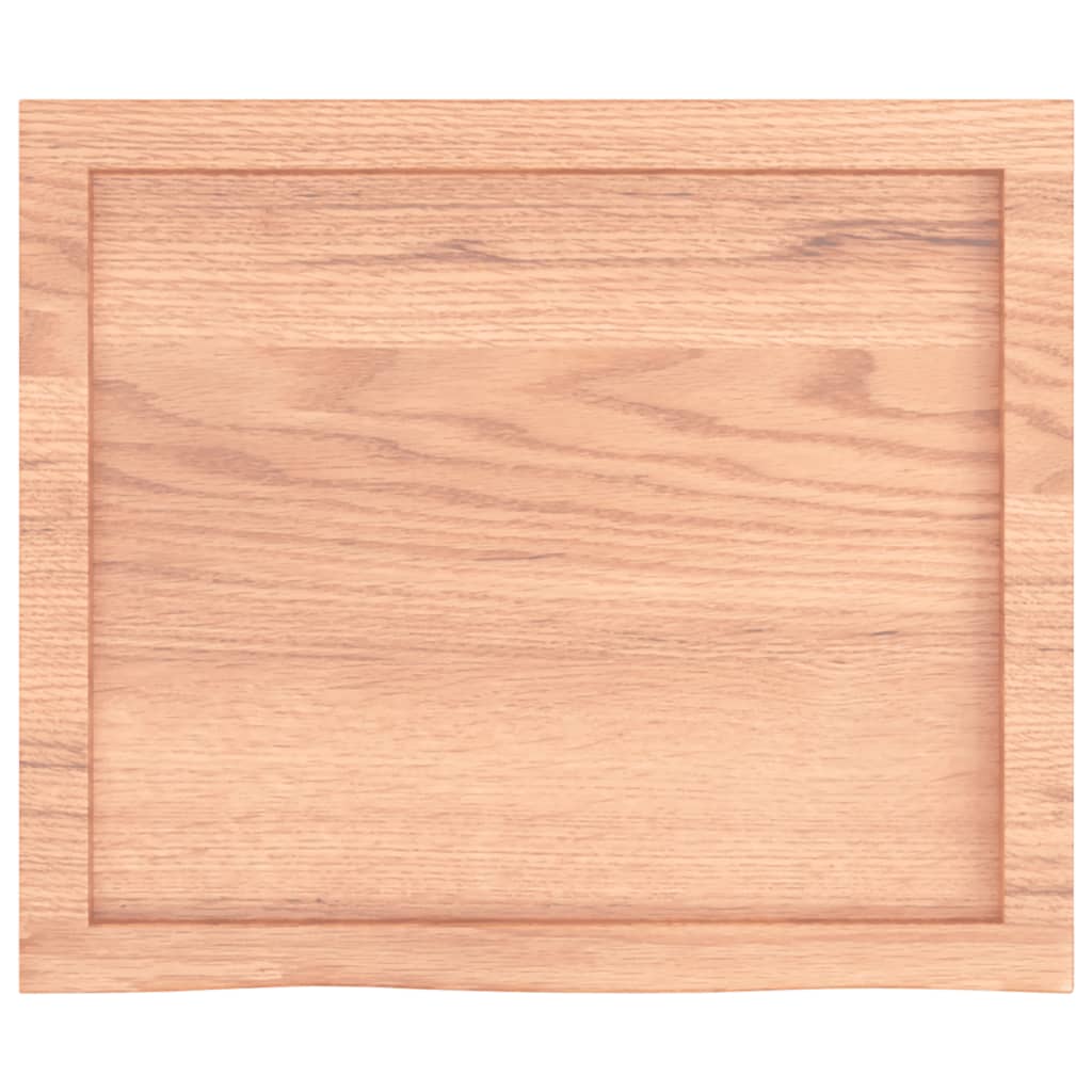 vidaXL Estante pared madera roble tratada marrón claro 60x50x(2-4) cm