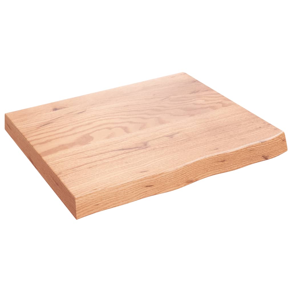 vidaXL Estante pared madera roble tratada marrón claro 60x50x(2-6) cm