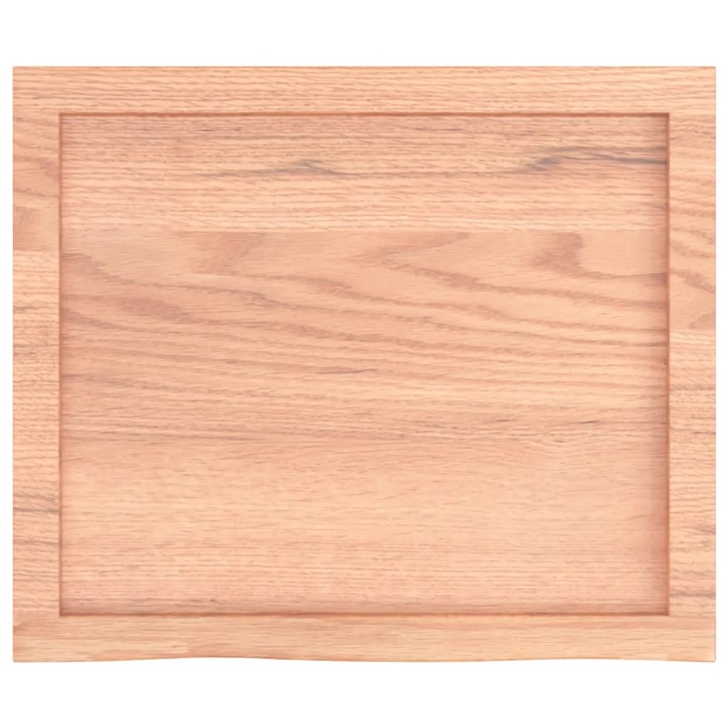 vidaXL Estante pared madera roble tratada marrón claro 60x50x(2-6) cm