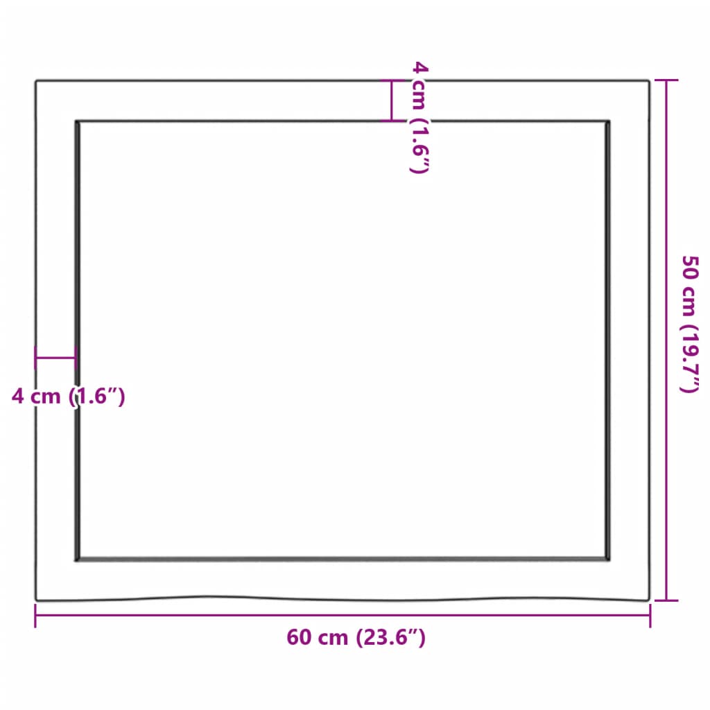 vidaXL Estante pared madera roble tratada marrón claro 60x50x(2-6) cm