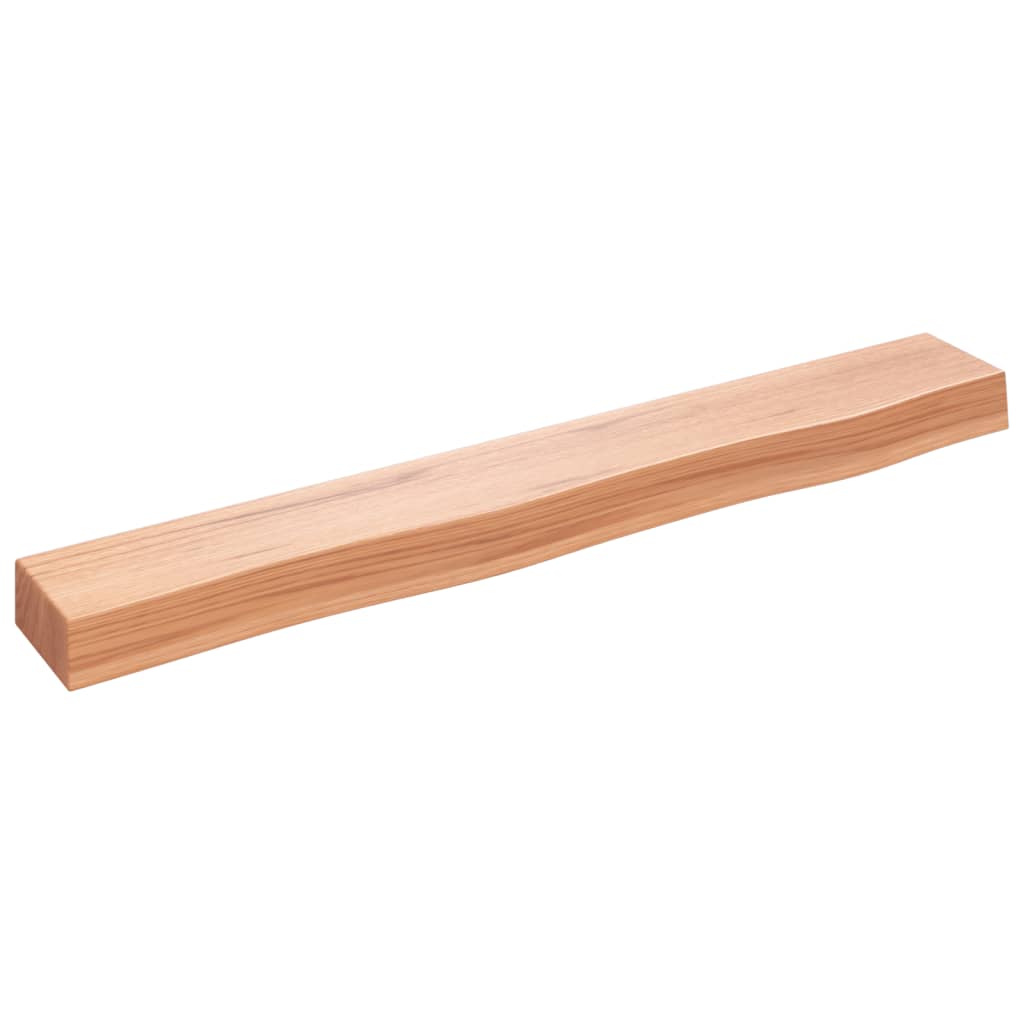 vidaXL Estante de pared madera de roble tratada marrón claro 80x10x6cm