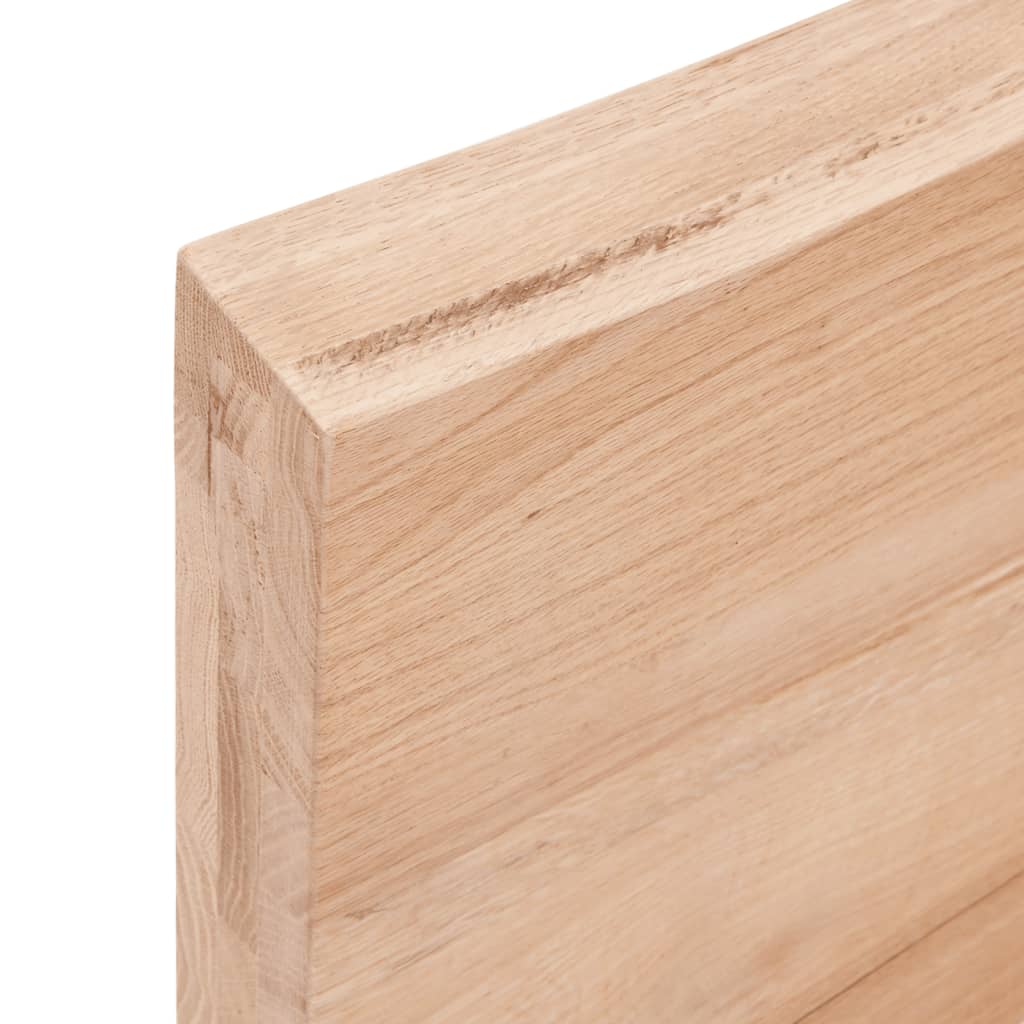 vidaXL Estante de pared madera de roble tratada marrón claro 80x10x6cm