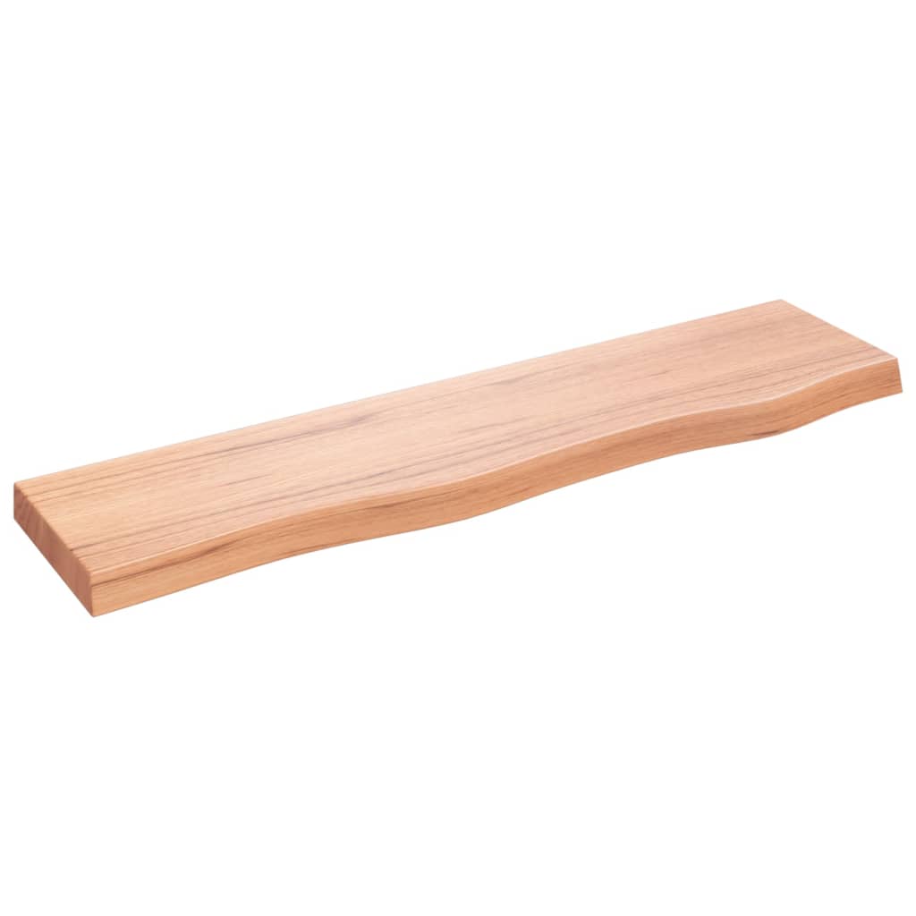 vidaXL Estante de pared madera de roble tratada marrón claro 80x20x4cm