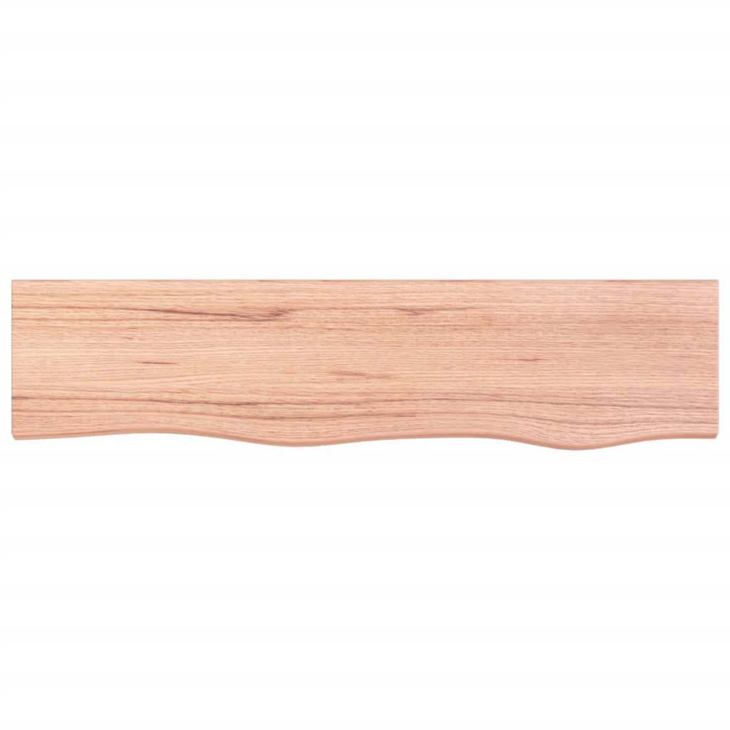 vidaXL Estante de pared madera de roble tratada marrón claro 80x20x4cm