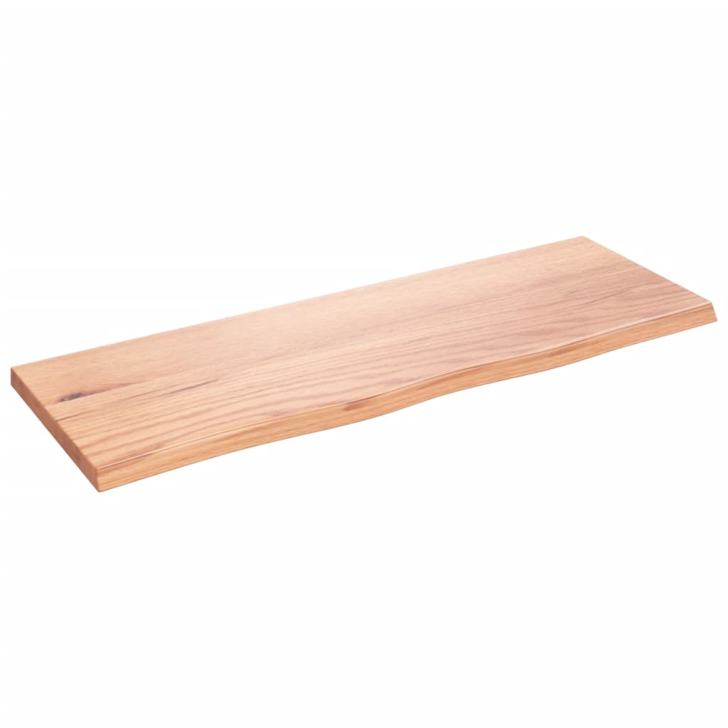 vidaXL Estante de pared madera de roble tratada marrón claro 80x30x2cm